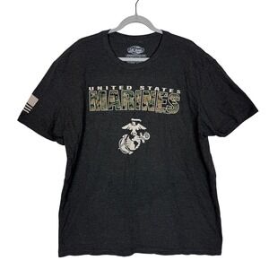 7.62 Design Shirt Mens XL Gray United States Marines Camo Graphic Tee USA